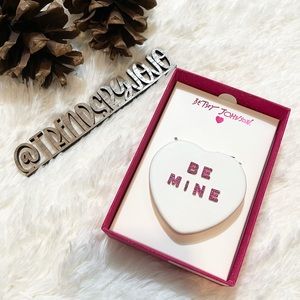 Betsey Johnson Be Mine Heart Makeup Compact Mirror